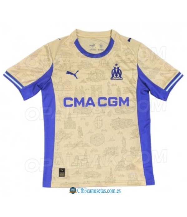 CFB3-Camisetas Olympique marsella 4a equipación 2025/26
