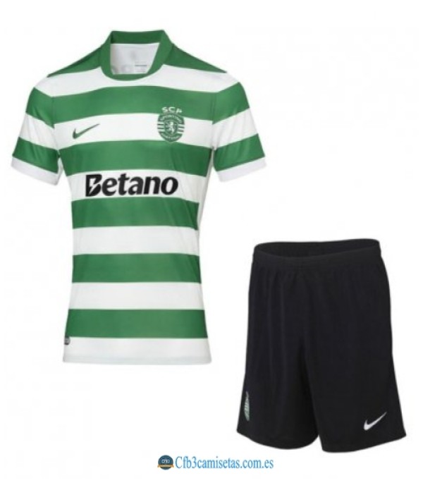 CFB3-Camisetas Sporting cp 1a equipación 2025/26 - niÑos