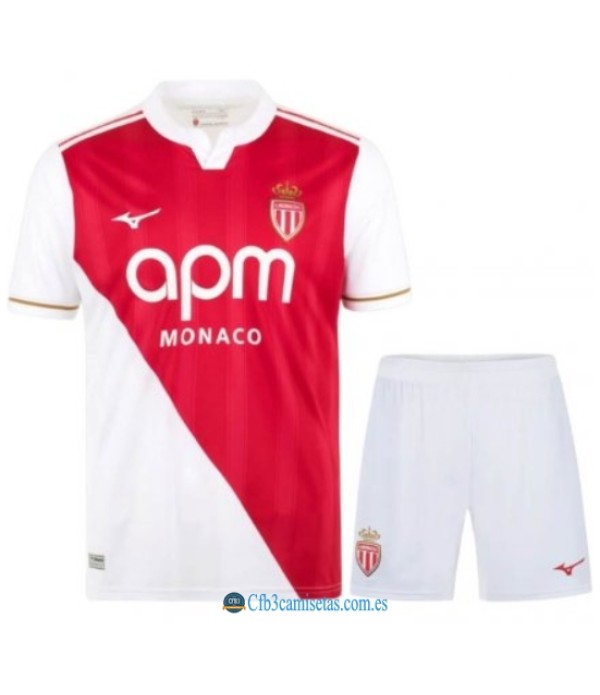 CFB3-Camisetas As monaco 1a equipación 2025/26 - niÑos