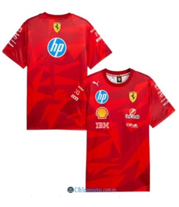 CFB3-Camisetas Camiseta scuderia ferrari 2025 - 20 años de rojo