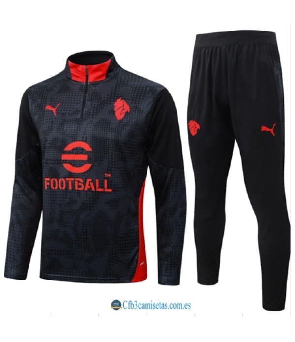 CFB3-Camisetas Chándal ac milan 2025/26 black