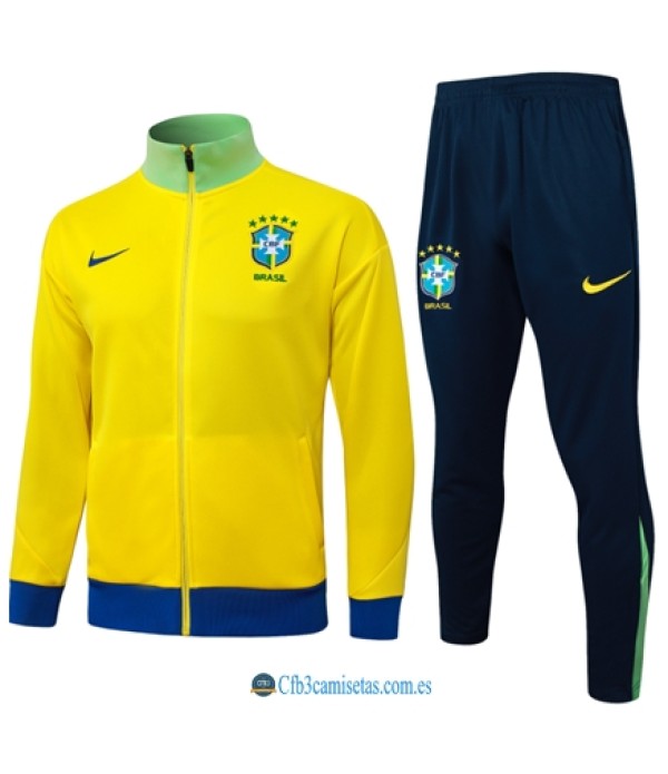 CFB3-Camisetas Chándal brasil 2026 yellow