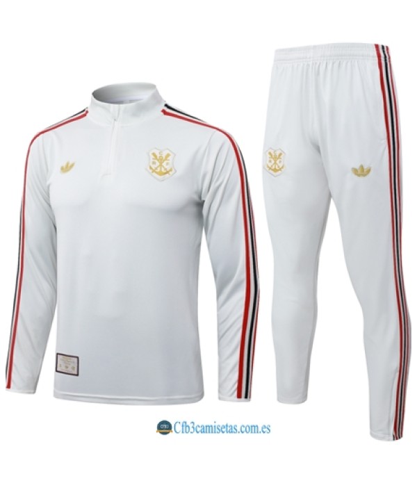 CFB3-Camisetas Chándal flamengo 2025/26 - light gray half zipper