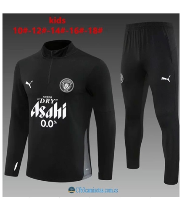 CFB3-Camisetas Chándal manchester city 2025/26 black - niÑos