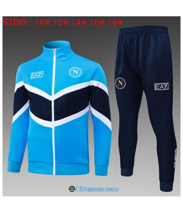 CFB3-Camisetas Chándal napoli 2025/26 blue - niÑos