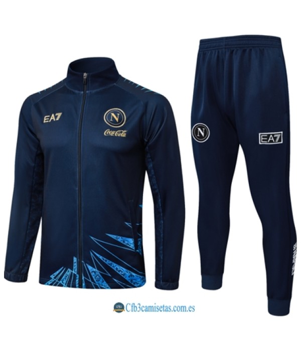 CFB3-Camisetas Chándal napoli 2025/26- dark blue cremallera larga