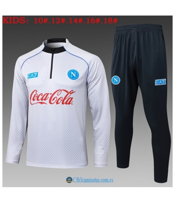 CFB3-Camisetas Chándal napoli 2025/26 white ii - niÑos