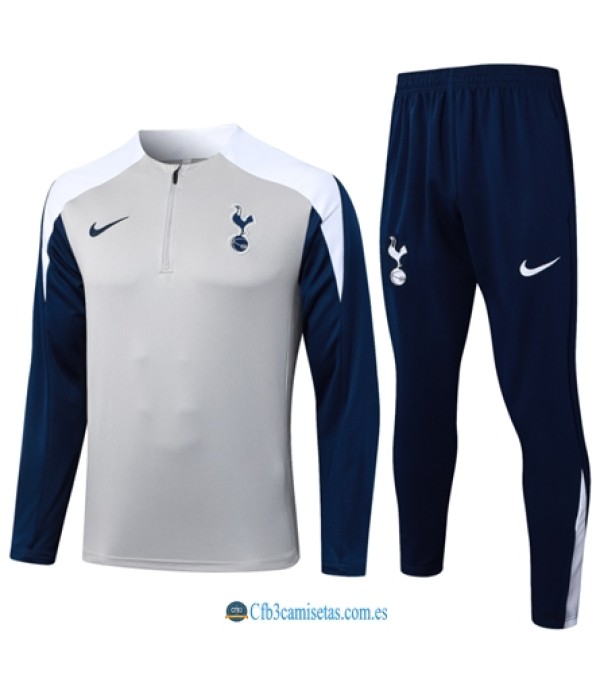 CFB3-Camisetas Chándal tottenham hotspur 2025/26- gray half zipper
