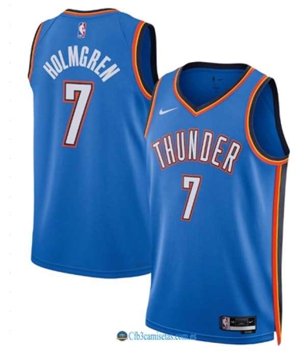 CFB3-Camisetas Chet holmgren oklahoma city thunder 2025/26 - icon edition