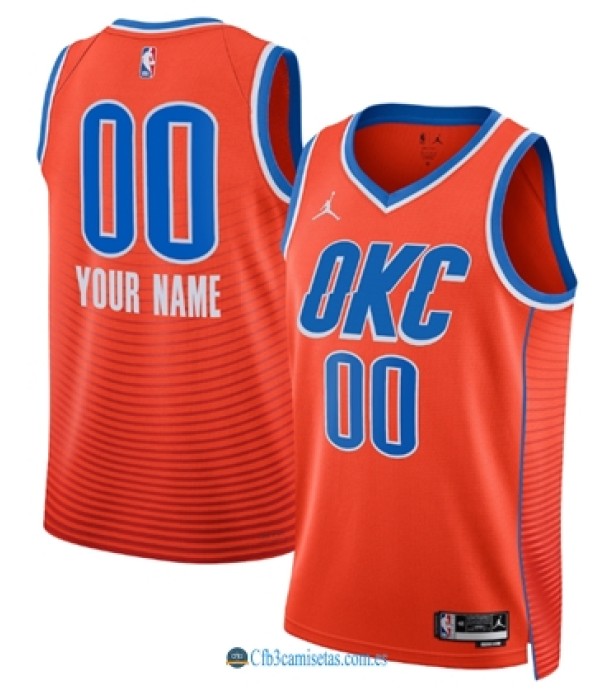 CFB3-Camisetas Custom oklahoma city thunder - statement edition