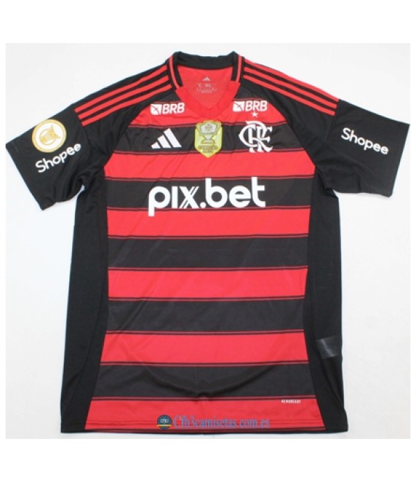 CFB3-Camisetas Flamengo 1a equipación con parche 2025/26