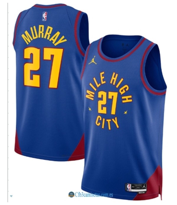 CFB3-Camisetas Jamal murray denver nuggets - statement edition