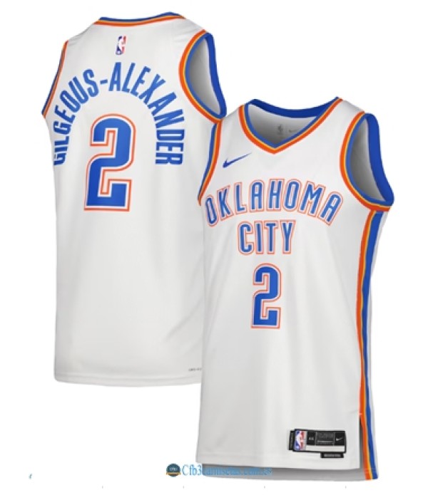 CFB3-Camisetas Shai gilgeous-alexander oklahoma city thunder 2025/26 - association edition