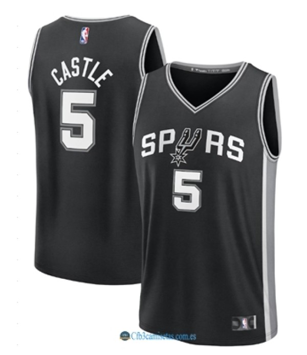 CFB3-Camisetas Stephon castlesan antonio spurs 2025 - icon edition