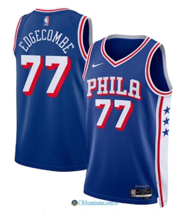 CFB3-Camisetas V. j. edgecombe philadelphia 76ers 2025/26 - icon edition