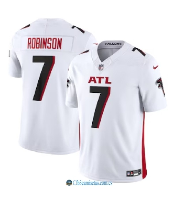 CFB3-Camisetas Bijan robinson atlanta falcons nike vapor jersey - white