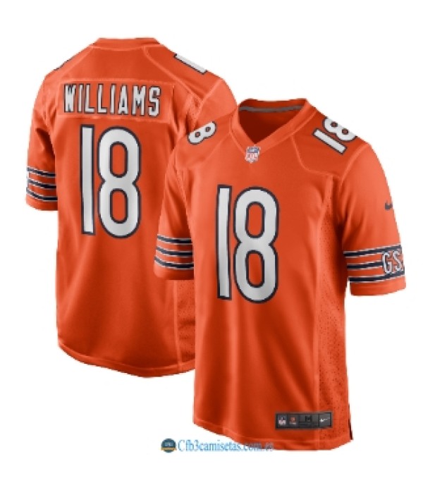 CFB3-Camisetas Caleb williams chicago bears - orange