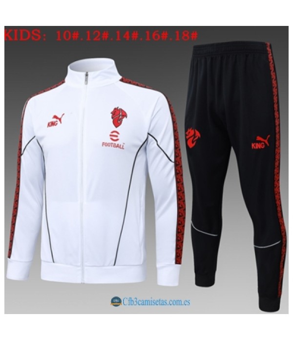 CFB3-Camisetas Chándal ac milan 2025/26 white - niÑos