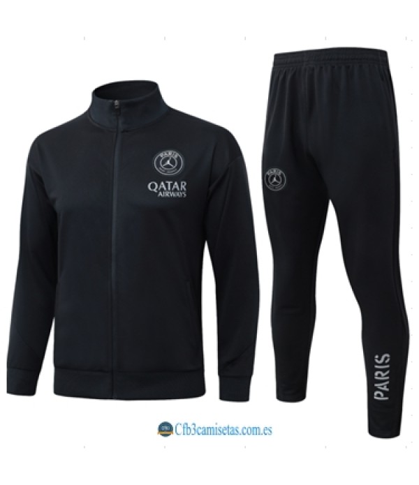 CFB3-Camisetas Chándal psg 2025/26 black long zipper