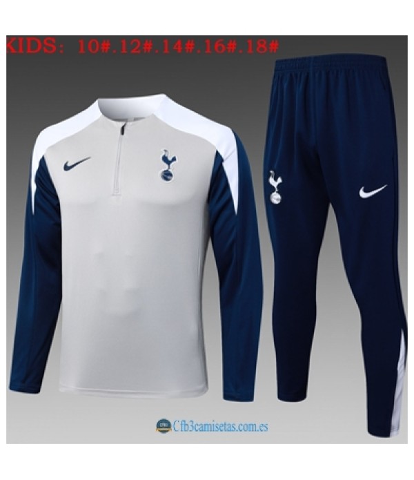 CFB3-Camisetas Chándal tottenham hotspur 2025/26 grey - niÑos