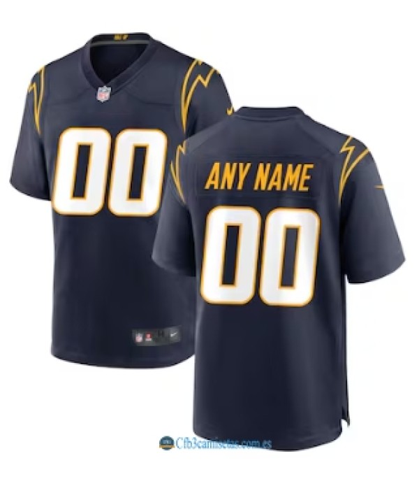 CFB3-Camisetas Customlos angeles chargers nike game jersey - navy