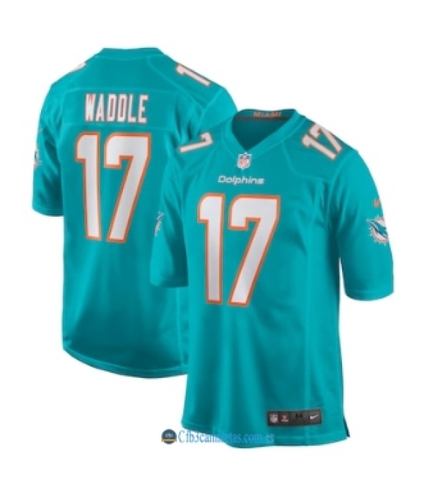 CFB3-Camisetas Jaylen waddle miami dolphins - aqua
