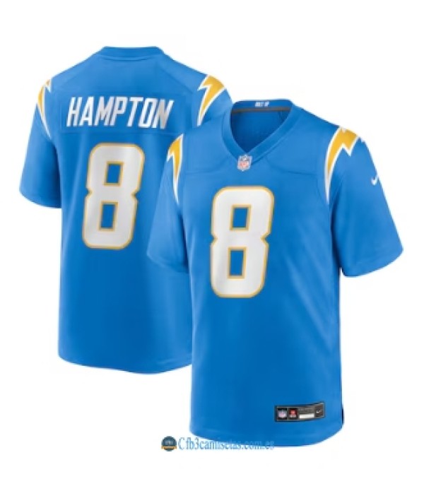 CFB3-Camisetas Omarion hampton los angeles chargers nike jersey - blue
