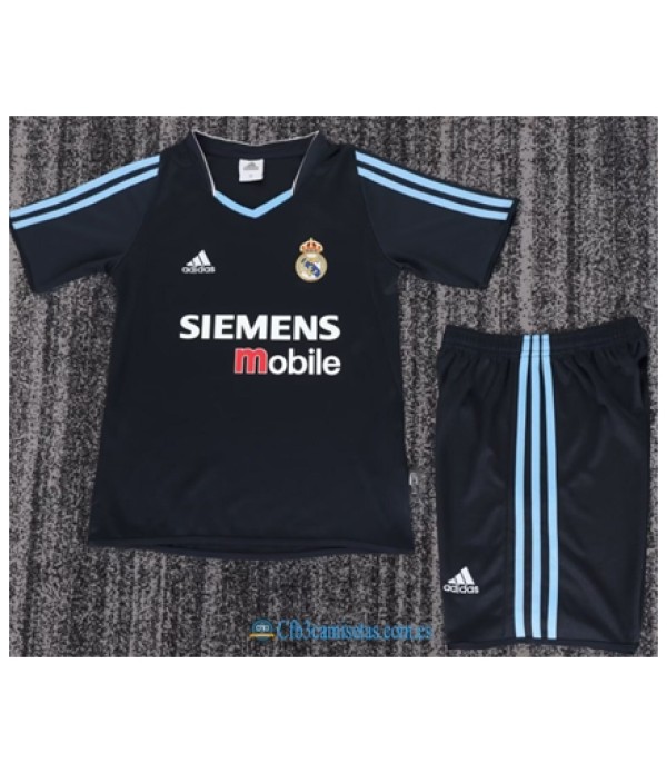 CFB3-Camisetas Real madrid 2a equipación 03/04 - niÑos