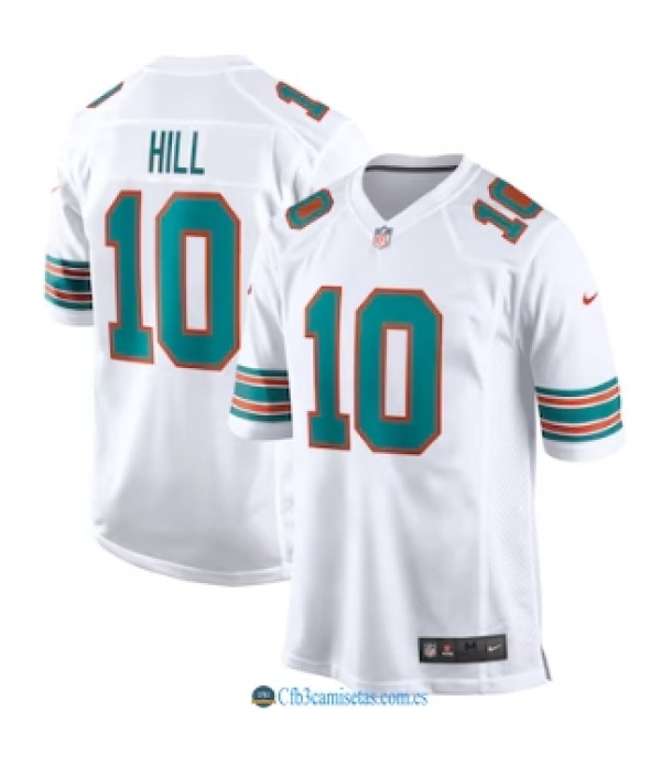 CFB3-Camisetas Tyreek hill miami dolphins - white