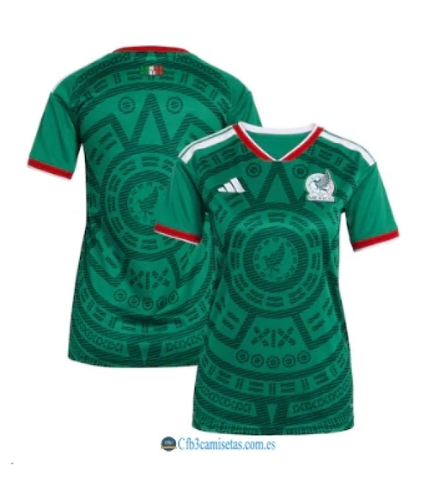 CFB3-Camisetas Mexico 1a equipacion 2026- mujer