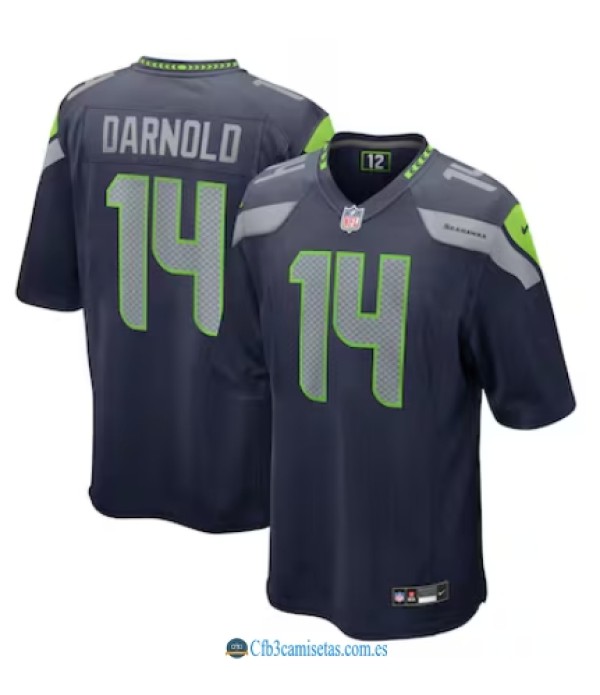 CFB3-Camisetas Sam darnold seattle seahawks - college navy