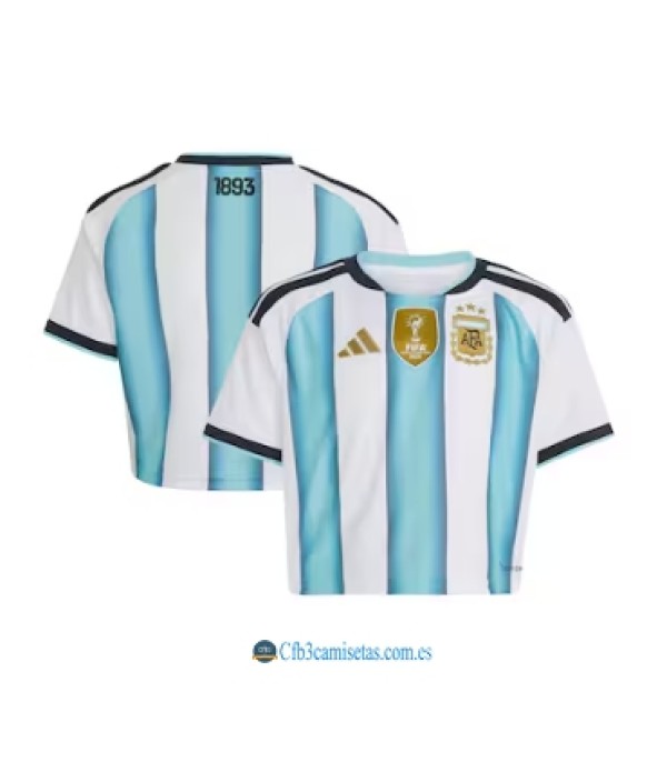 CFB3-Camisetas Argentina 1a equipación 2026 - cropped mujer