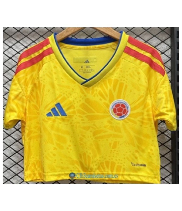 CFB3-Camisetas Colombia 1a equipación 2026 - cropped mujer