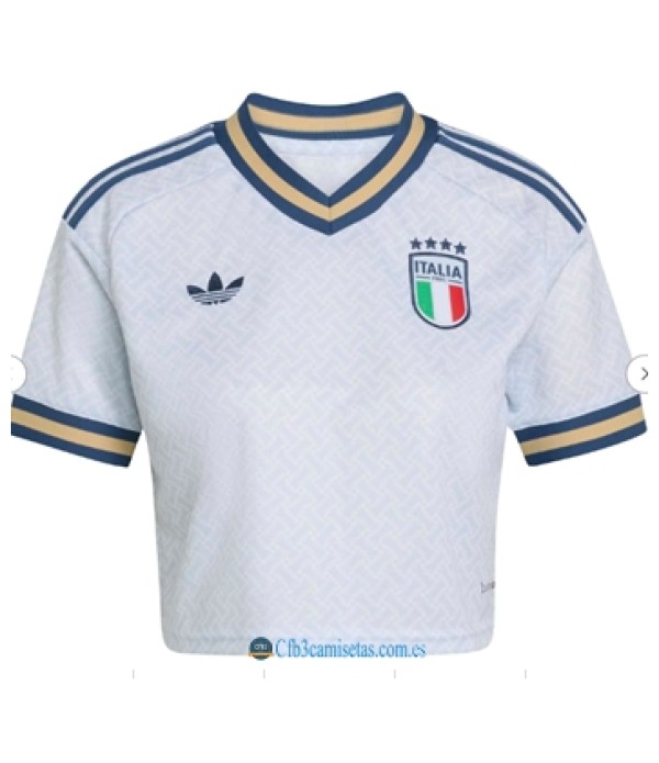 CFB3-Camisetas Italia 2a equipación 2026 - cropped mujer