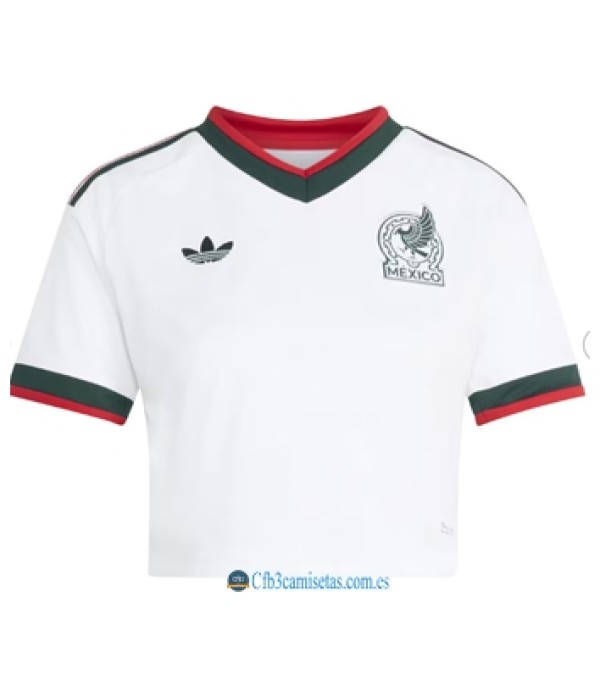 CFB3-Camisetas Mexico 2a equipación 2026 - cropped mujer