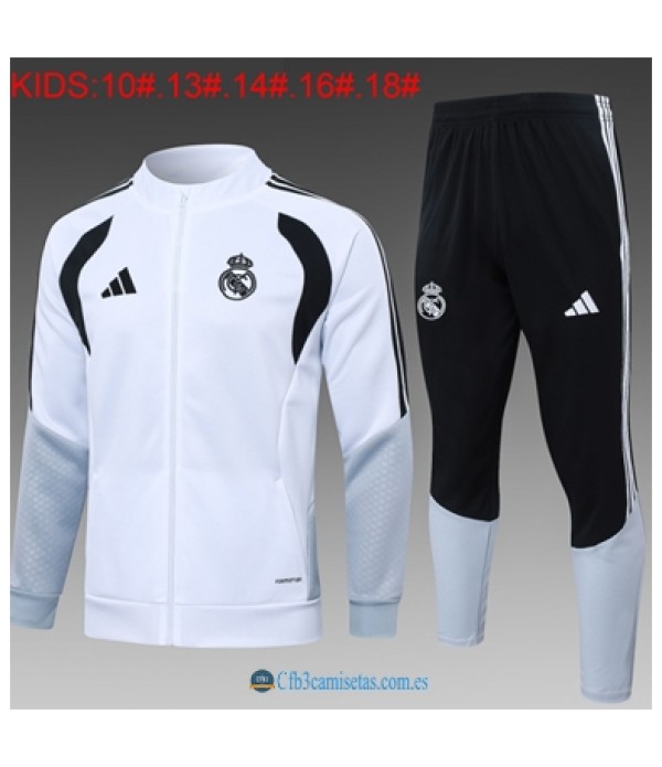 CFB3-Camisetas Chándal real madrid 2026/27 white - niÑos
