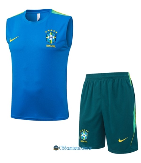 CFB3-Camisetas Conjunto de camiseta del brasil 2026 -azul
