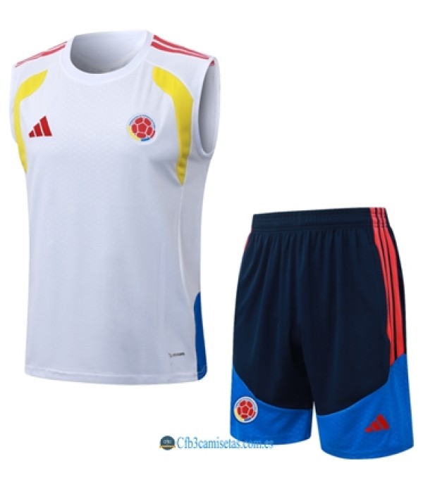 CFB3-Camisetas Conjunto de camiseta del colombia 2026 -white