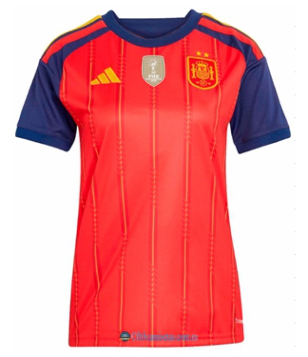 CFB3-Camisetas España 1a equipación 2026 - mujer 2 estrellas