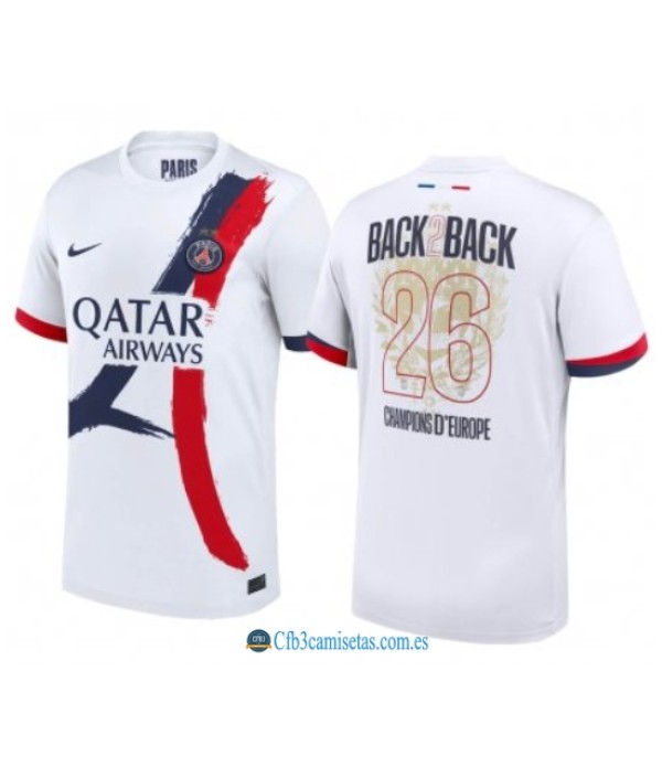 CFB3-Camisetas Psg 2a equipación 2025/26 - champions back2back